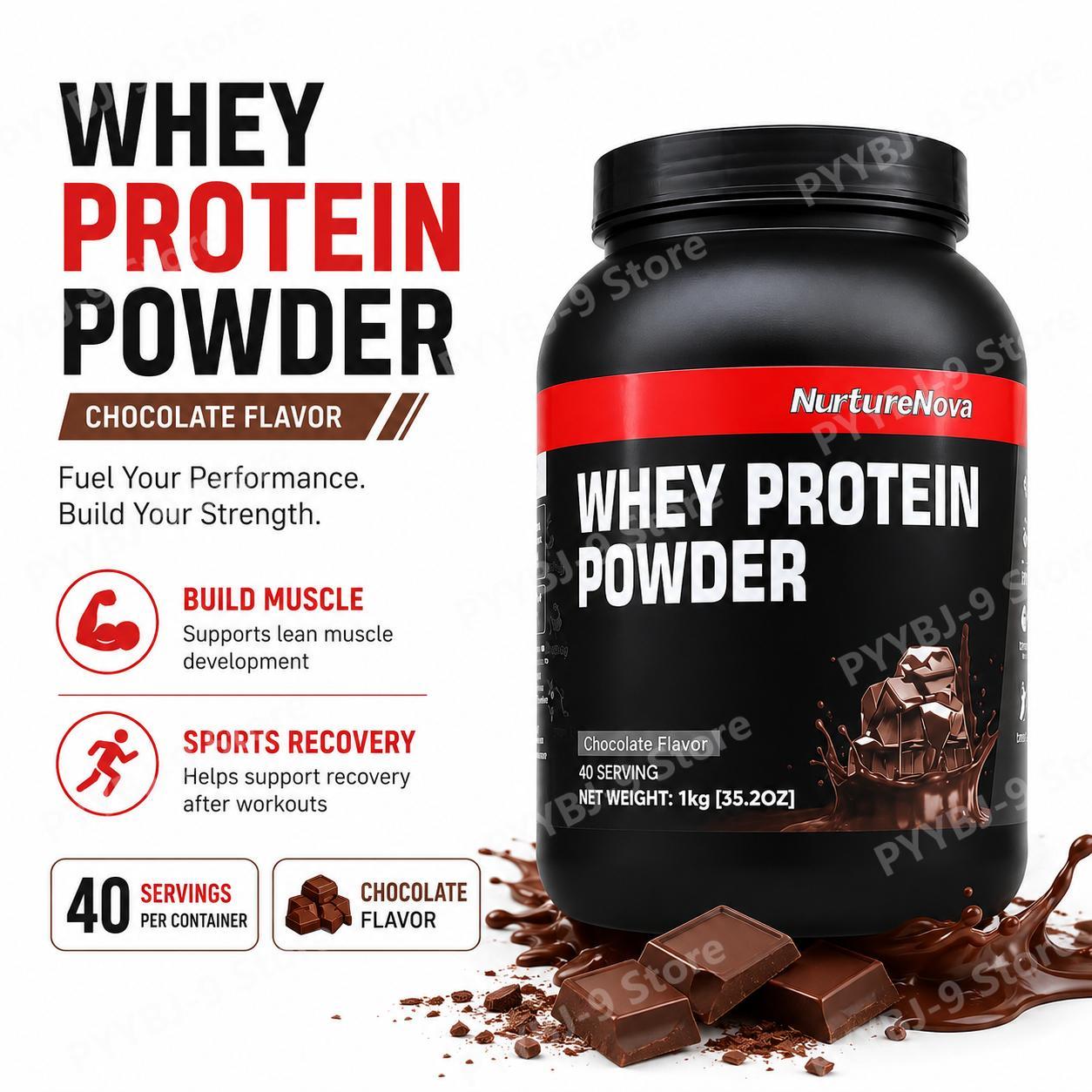 Nutrition And Fitness - NurtureNova Whey Protein Powder Chocolate Flavor