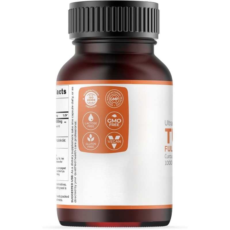 Turmeric Capsules 1000mg Conta - Turmeric Curcumin Capsule 评论和价格