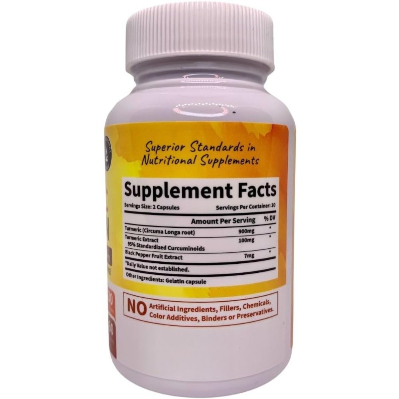 Turmeric Curcumin and Bioperin - Turmeric Curcumin Capsule 评论和价格